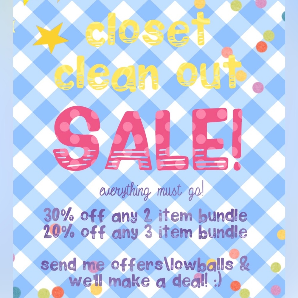 🌼CLOSET CLEAN OUT SALE🌸